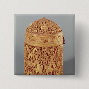 Pyx mit der Entlastung, die Vergnügen von Button