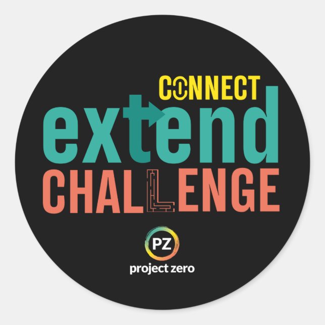 PZ Connect, Extend, Challenge Aufkleber (Vorderseite)