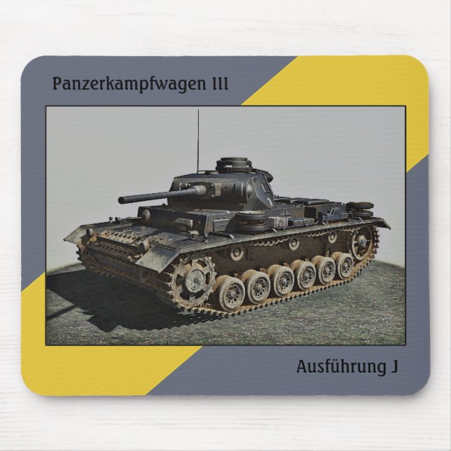 Pzkpfw III Ausf J-MousePad Mousepad (Vorne)