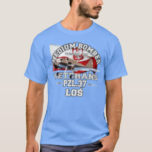 PZL37 oder mittelgroßer polnischer Bomber T-Shirt