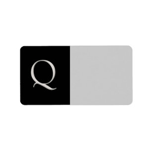 "Q" Erstmaliges benutzerdefiniertes Etikett Adressaufkleber