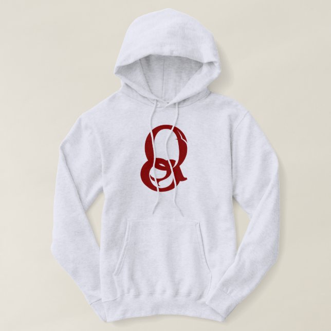 Q-förmige Kapuze Hoodie (Design vorne)