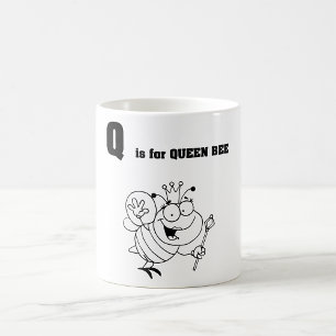 Q ist für die Tasse von Queen Bee