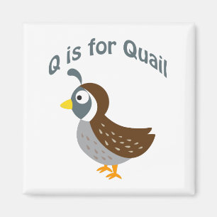 Q ist für Quail Magnet