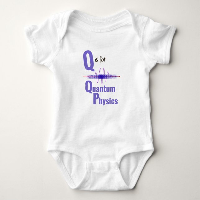 Q ist für Quantums-Physik-niedlichen Baby Strampler (Vorderseite)