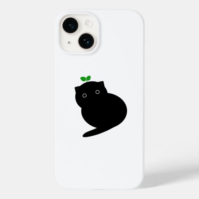 Q Katze Case-Mate iPhone Hülle (Rückseite)