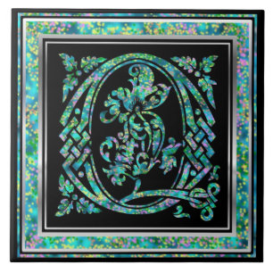 Q Monogram "Masselle Blue" Keramik Tiles Fliese