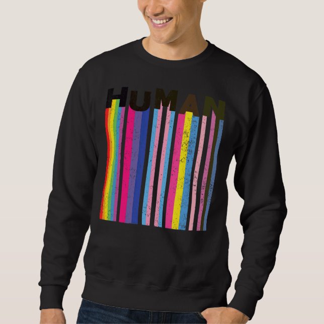 Q Pride Flag Gay Bi Intersexual Trans P Sweatshirt (Vorderseite)