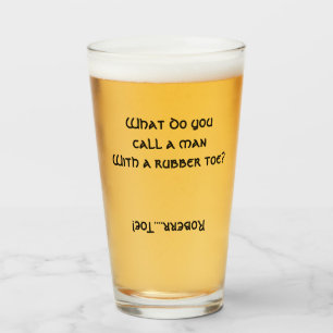 Q&Q MANN MIT EINEM RUBBER TOS? Glasbierpint Glas