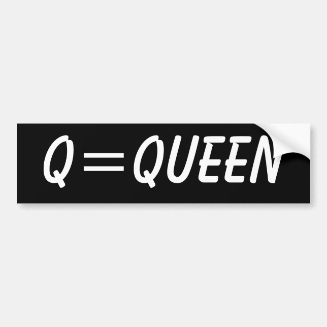 Q=Queen Autoaufkleber (Vorne)