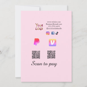 Q R-Code PayPal Venmo scannen Zahlung hinzufügen S Einladung