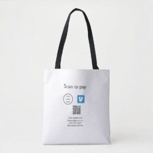 Q R Code venmo scannen, um Logokombination Social