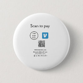 Q R Code venmo scannen, um Logokombination Social  Button