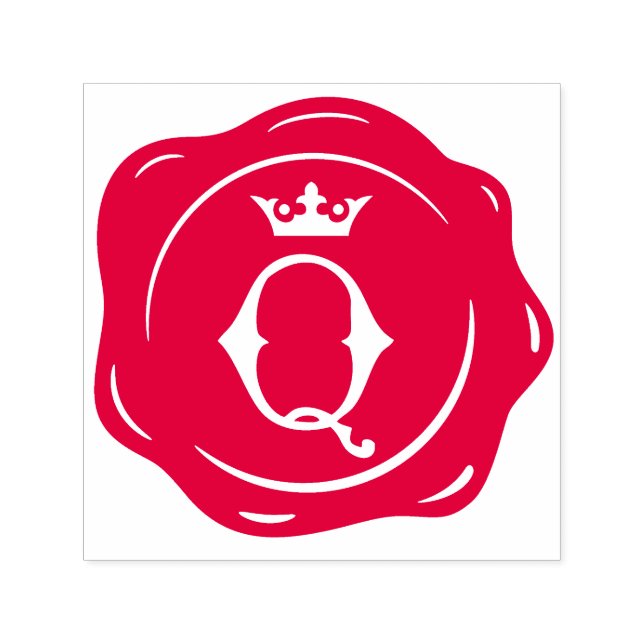 Q - Ursprünglicher Buchstabe des Siegels "Antikes  Permastempel (Design)