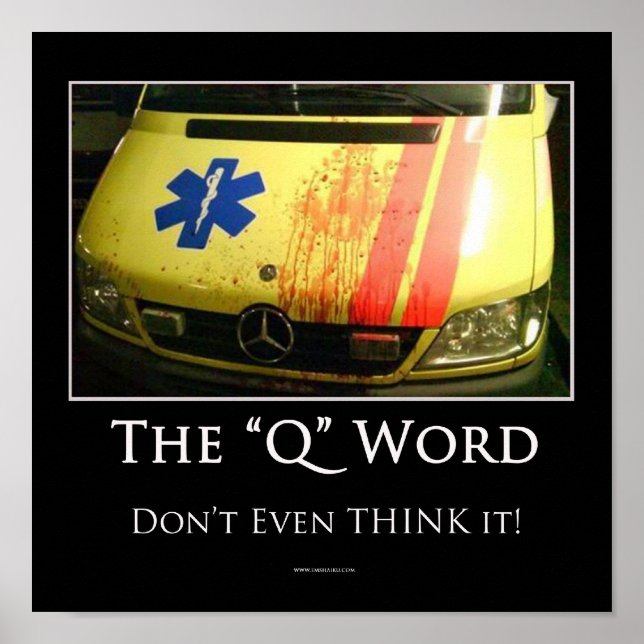 Q Word Motivierend Poster (Vorne)