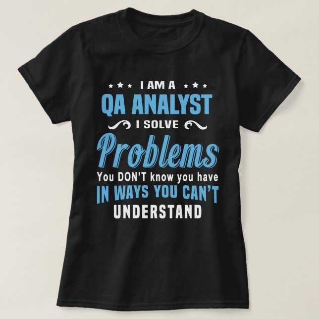 QA-Analyst T-Shirt (Design vorne)