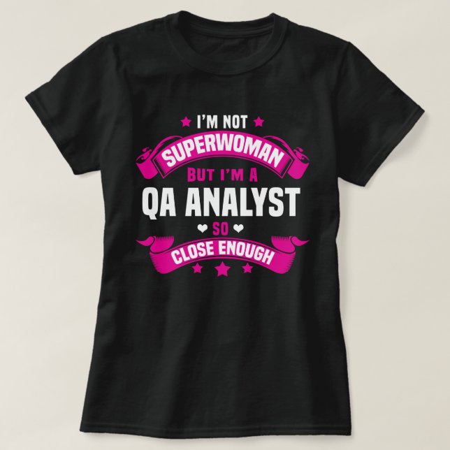 QA-Analyst T-Shirt (Design vorne)