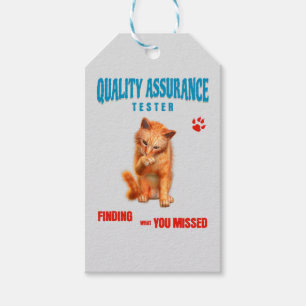 QA Tester Katzen Humor Geschenkanhänger