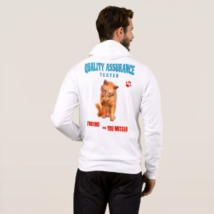 QA Tester Katzen Humor Hoodie