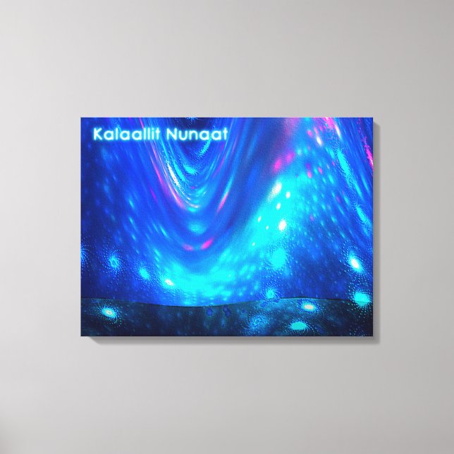 Qaanaq - Nordlichter Leinwanddruck (Vorderseite)