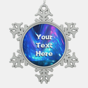 Qaanaq - Nordlichter Schneeflocken Zinn-Ornament