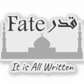 Qadar Schicksal Aufkleber