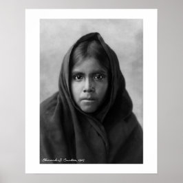 Qahatika Girl von Edward S. Curtis 16 x 20 Poster