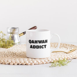 Qahwah Addict Funny Arabisch Kaffeetasse