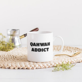 Qahwah Addict Funny Arabisch Kaffeetasse