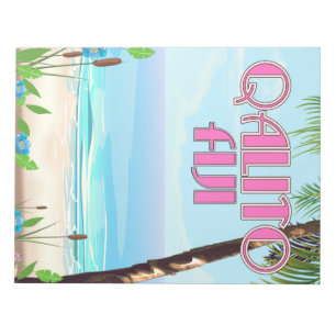 Qalito Fiji Reiseplakat Notizblock