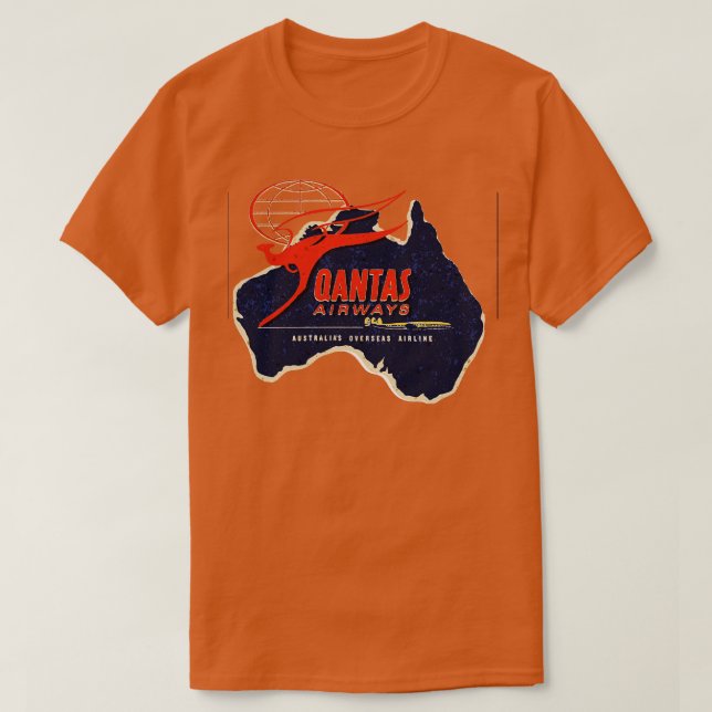 Qantas Airlines Australia T-Shirt (Design vorne)