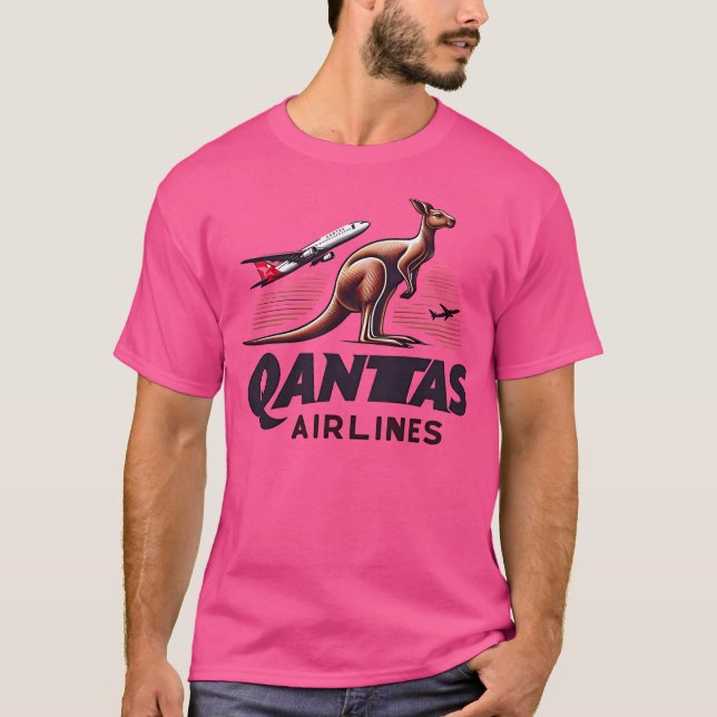 Qantas Airlines T-Shirt (Vorderseite)