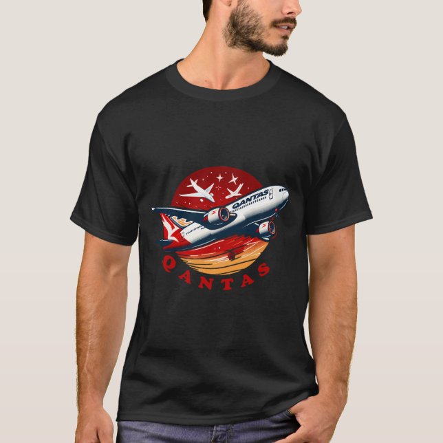 Qantas Airlines T-Shirt (Vorderseite)