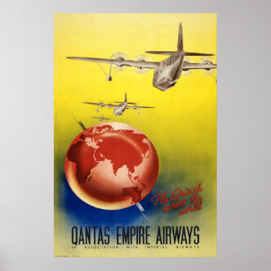 Qantas-Reich-Fluglinien Poster