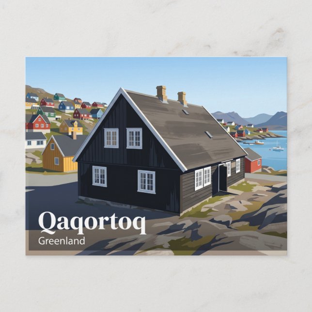 Qaqortoq Museum Grönland Postkarte (Vorderseite)
