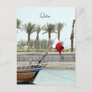 qatar dhow postkarte