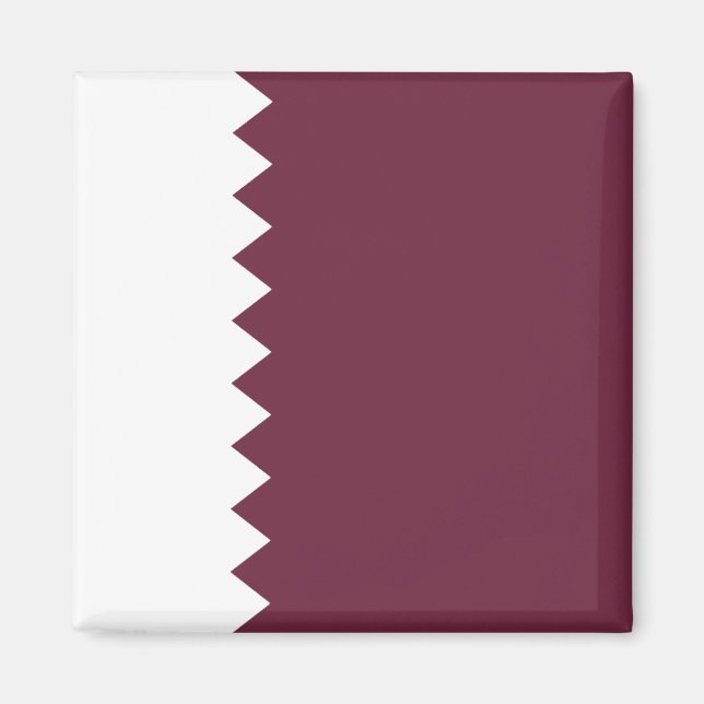 Qatar Flag Magnet (Vorne)