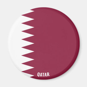 Qatar-Flagge Charmanter Patriotischer Magnet