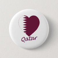 Qatar-Flaggen-Herz