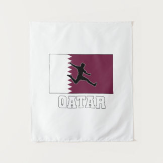 Qatar Fußballnationalmannschaft Wandteppich