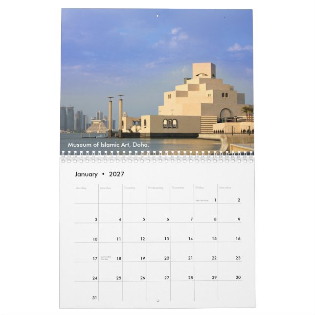 Qatar-Kalender Kalender (Jan 2027)