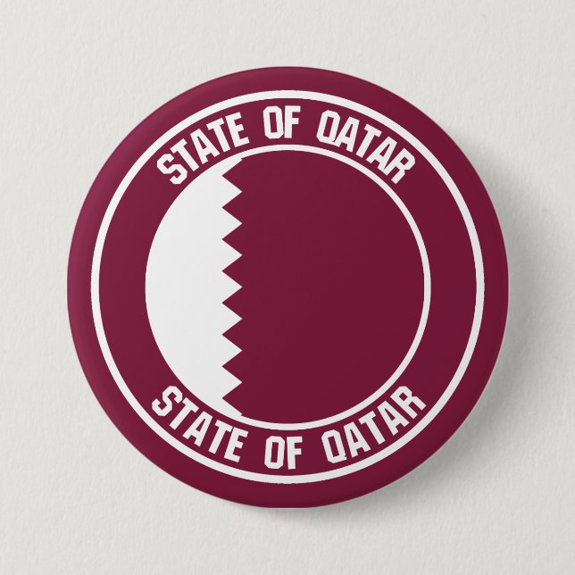 Qatar-Runde-Emblem Button (Vorderseite)