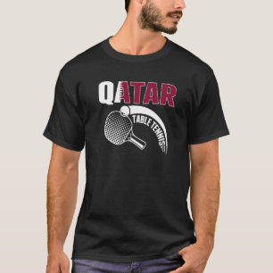 Qatar Tischtennis unterstützen Qatari Ping Pong Te T-Shirt