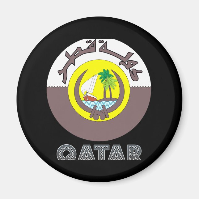 Qatari Emblem Magnet (Vorne)