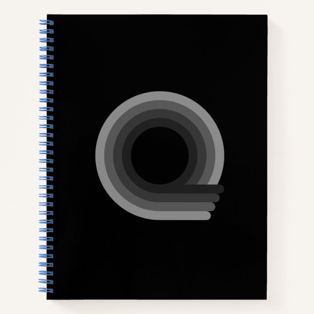QBD Logo Hardcover Grafik Notebook Notizbuch (Vorderseite)