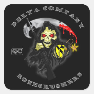 QC Taggin Quadratischer Aufkleber