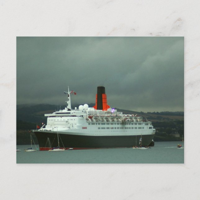 QE2 in South Queensferry Postkarte (Vorderseite)