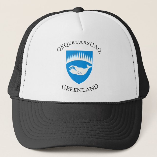 Qeqertarsuaq Wappen Truckerkappe (Vorderseite)