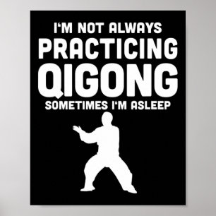 Qi Gong Chi Kung Yoga Meditation Geschenk Praktizi Poster
