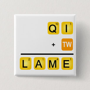 QI ist LAHM! Button